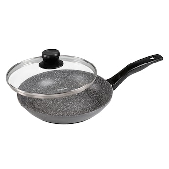 STONELINE STONELINE® Bratpfanne 24 cm, mit Glasdeckel