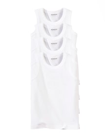4er-Pack Trägershirts für Kinder BASIC