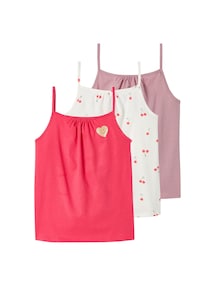 3er-Pack Mädchen Trägertops BASIC