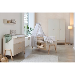 3-tlg. Babyzimmer Happy mit 3-türigem Kleiderschrank