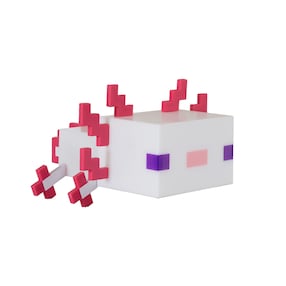 LED-Tischlampe, Axolotl aufladbarer Akku MINECRAFT
