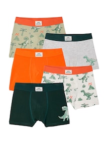 5er-Pack Boxershorts DINO, Jungen, Bio-Baumwolle