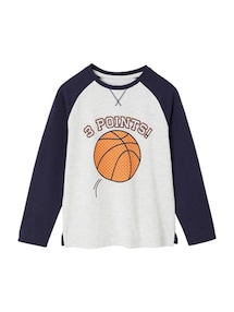 Jungen Shirt mit Kontrastärmeln