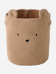 Kinderzimmer XL Aufbewahrungskorb BÄR, Teddyfleece