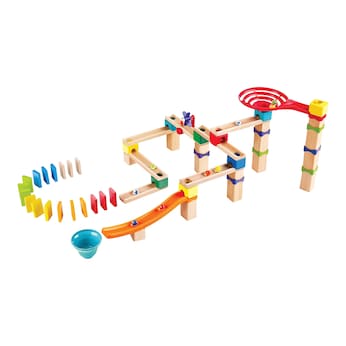 Murmelbahn mit Domino rasant