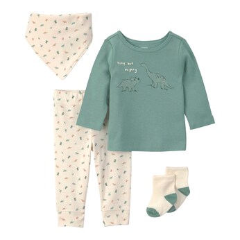 2-tlg. Set Shirt langarm und Jogginghose Dinos