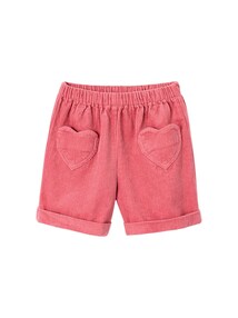 Mädchen Cord-Shorts mit Herztaschen und Dehnbund