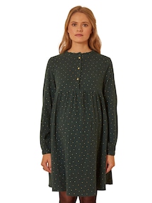 Bedrucktes Kleid für Schwangerschaft & Stillzeit, Musselin