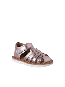 Geschlossene Baby Klett-Sandalen aus Leder
