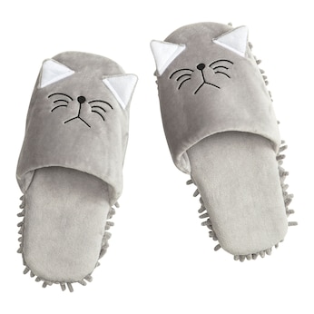 Putzpantoffeln „Katze“, 1 Paar