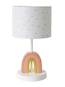 Nachttischlampe mit bunten Tupfen REGENBOGEN, Kinderzimmer