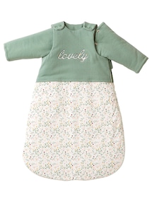 Baby Winterschlafsack BLUMENZAUBER, Ärmel abnehmbar