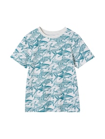 T-Shirt mit Print und Recycling-Baumwolle Jungen
