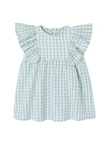 Mädchen Baby Kleid aus Seersucker