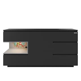 Sideboard mit 5 Schubladen und 1 Tür, offene Ablage für Konsole,_3 PS_ MINECRAFT 