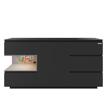 Sideboard mit 5 Schubladen und 1 Tür, offene Ablage für Konsole,_3 PS_ MINECRAFT 