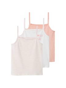 3er-Pack Mädchen Trägertops BASIC