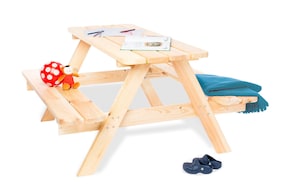 Kindersitzgarnitur „Nicki Maxi für 6”, natur