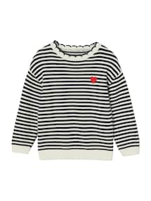 Mädchen Strickpullover mit Streifen