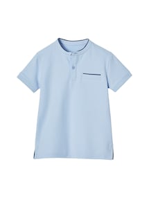 Jungen Poloshirt mit Stehkragen