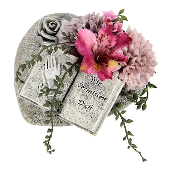 Grabschmuck "Dahlien-Buch"