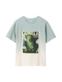 Jungen T-Shirt in Batikoptik mit Recycling-Baumwolle
