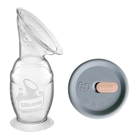 Milchpumpe 100ml mit Saugfuß + Silikondeckel 