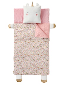 Kinder Schlafsack-Set mit Kissen TIERE