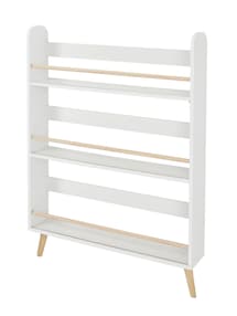 Schmales Wand-Bücherregal KONFETTI mit Füßen, Kinderzimmer