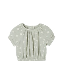 Bedruckte Baby Musselin-Bluse