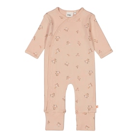 Overall mit Klappfuß Blumen Rippqualität