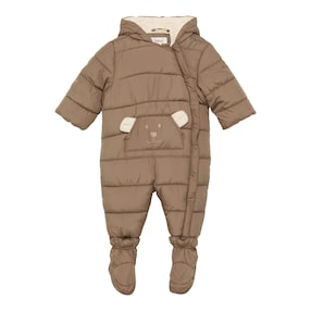 Steppoverall mit abnehmbarem Fuß Bär