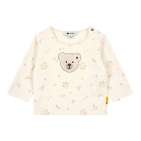 Shirt langarm Blumen Bär