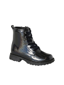 Mädchen Lack-Boots mit Schnürung und Reißverschluss