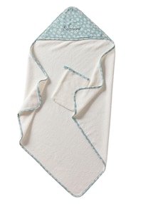 Set aus Badecape & Waschhandschuh Baby MARGERITEN