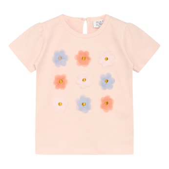 T-Shirt Tüll-Blumen