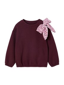 Sweatshirt mit Pailletten-Schleife Mädchen