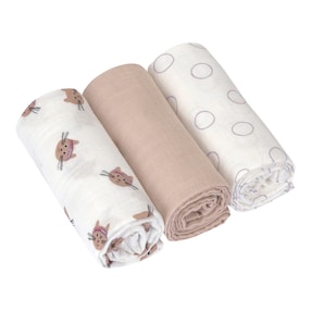 3er-Pack Mullwindeln 60x60cm 