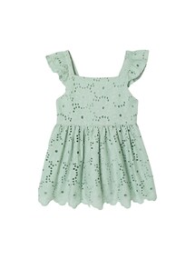 Bluse mit Lochstickerei und Schleife am Rücken, Mädchen