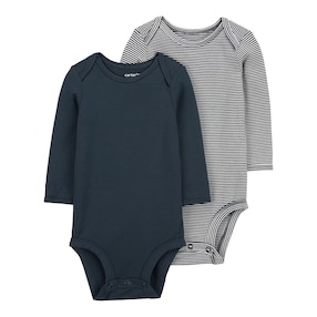 2er-Pack Bodys langarm Ringel