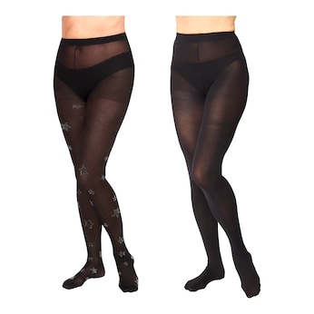 Strumpfhose „Stern & uni“, 2 Stück