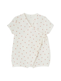 Kurzoverall Mädchen Baby aus Bio-Baumwolle