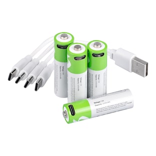 ﻿Batterien AA Mignon 1.300 mAh,﻿ wiederaufladbar, 4 Stück