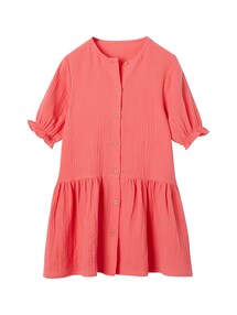 Mädchen Kleid mit Knopfleiste