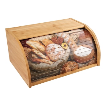 Bambus-Rollbrotkasten mit Motiv