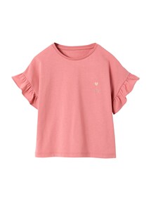 Set aus T-Shirt mit Rüschen und Hose mit Blumenprint Mädchen