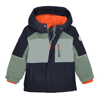 Winterjacke mit Kapuze Colorblock