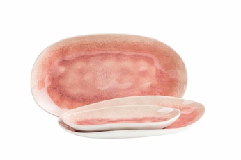 Servierplatten-Set, Steinzeug Frozen