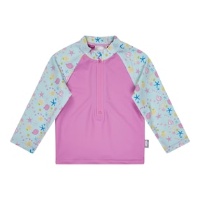 Badeshirt langarm mit UV-Schutz Muscheln
