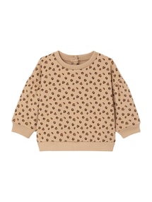 Baby Sweatshirt mit Leopardenprint